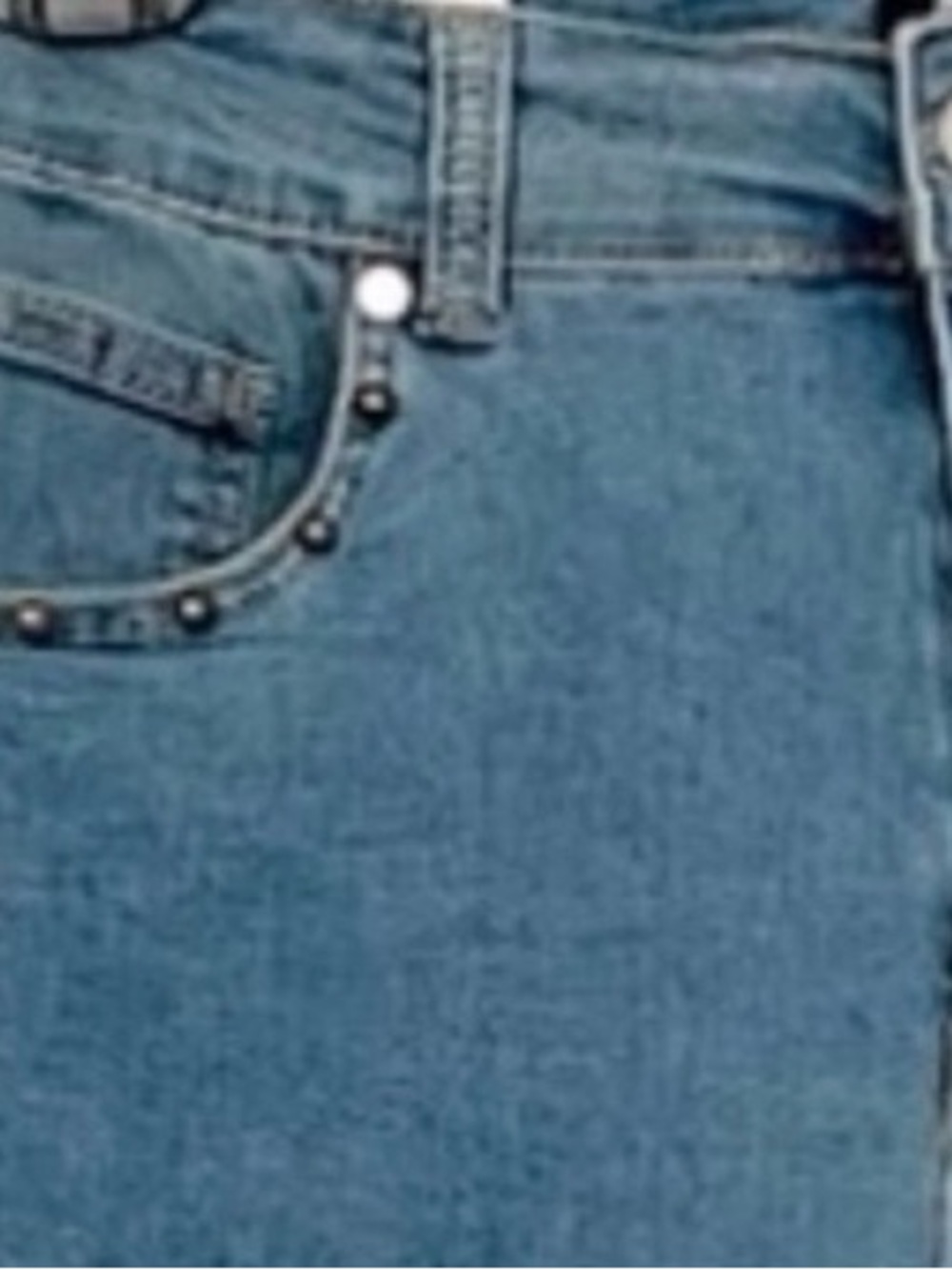 Woman’s Studded Wide Leg High Waisted Jeans Junior Size 13 women’s 10/12 - Picture 8 of 8
